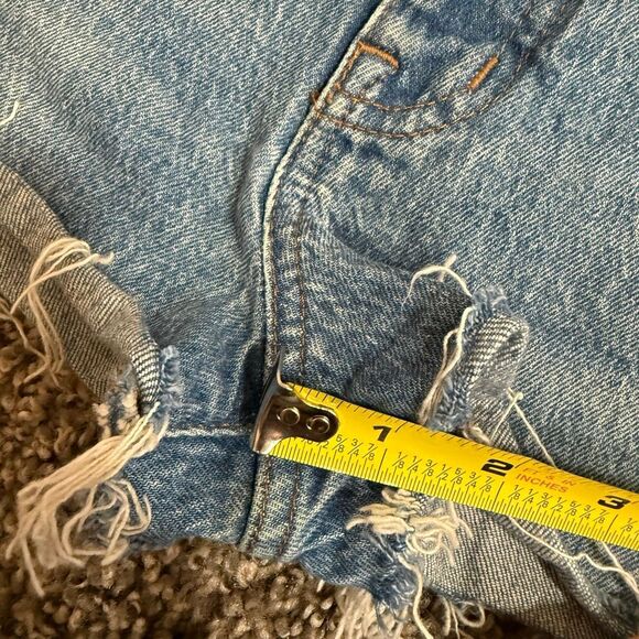 Madewell Classic Straight Cut Off Shorts Denim Jeans Light Wash 24” - Picture 8 of 8